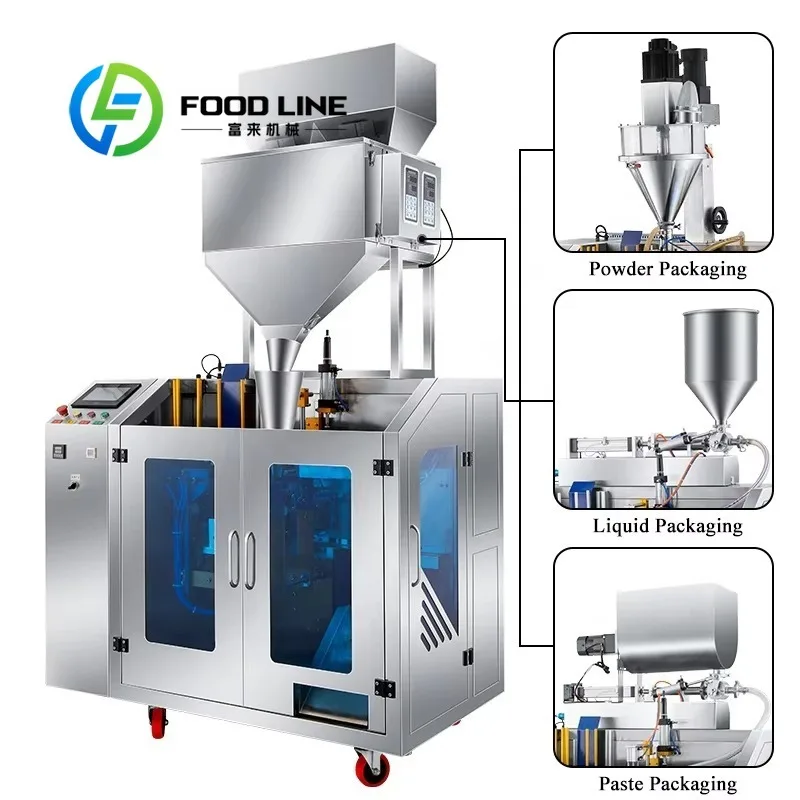 Premade Pouch Packing Machine Simple Training No Skilled Worker Fast Learn Operation Spice Packing Workshop Ready To Ship
