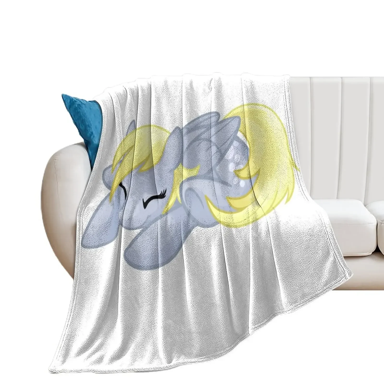 

Sleepy Derpy Hooves Throw Blanket Stuffeds Custom bed plaid Extra Large Throw Blankets