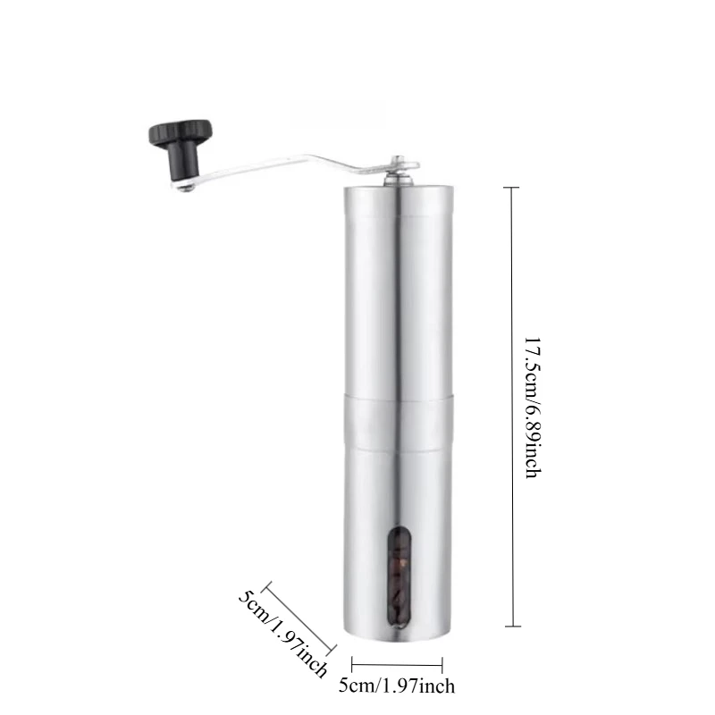 Кофемашина для кемпинга на открытом воздухе, ручная кофеварка в зернах, портативная ручная мини-кофемашина из нержавеющей стали, кофеварка