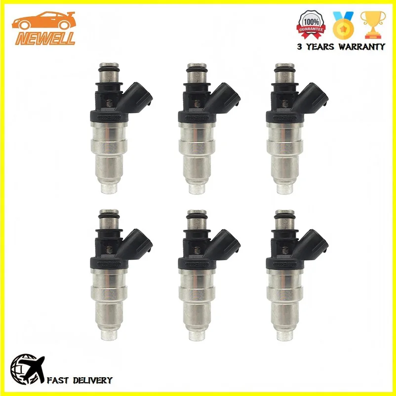 

6pcs 23209-46010 23250-46010 Fuel injector For Toyota JP MARK 2 CHASER SRESTA CROWN RHD 2.5L 1JZGE 1988~2001