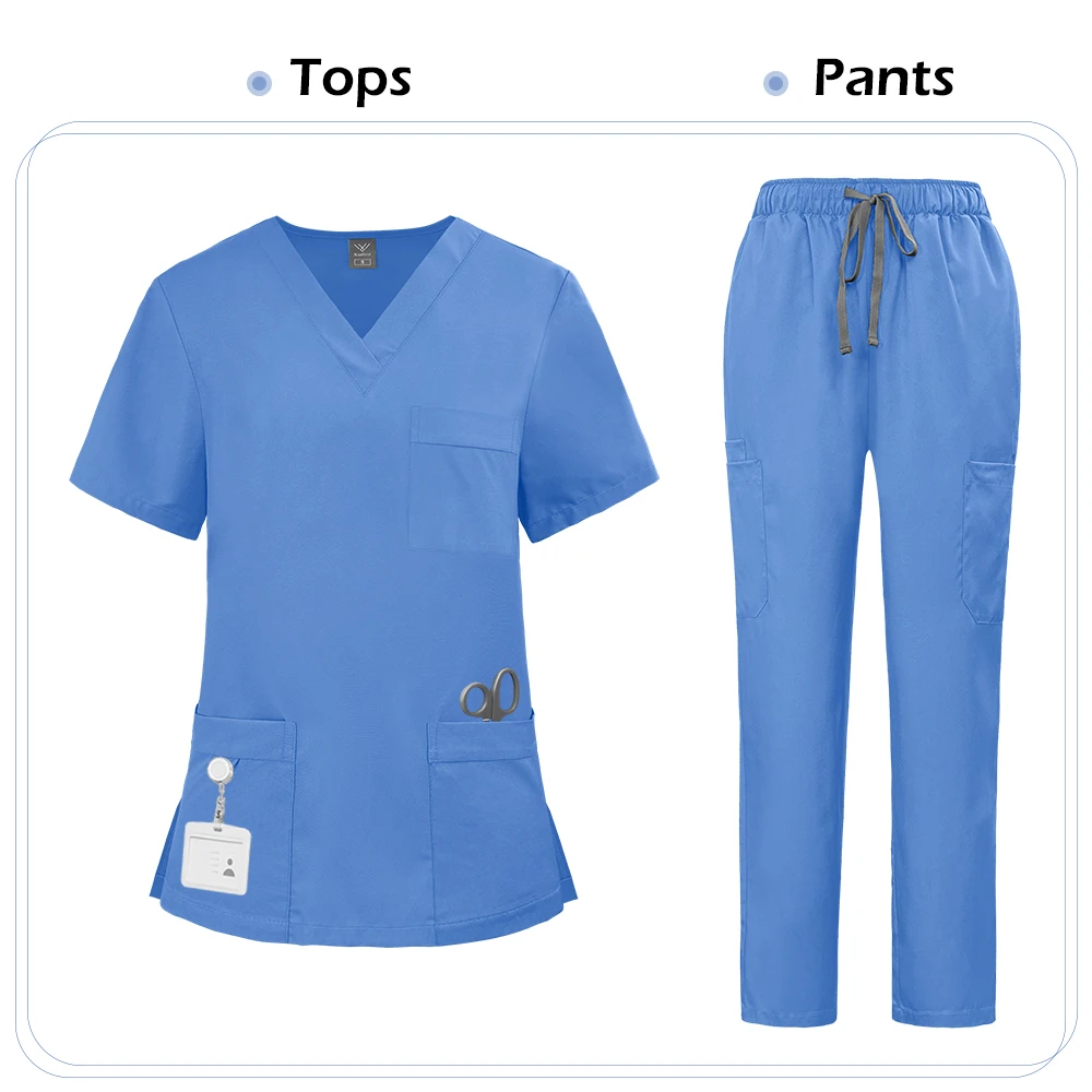 Niaahinn Krankenschwester-Uniformen, Damen, Pflegeartikel, Tierpflege, Arbeitskleidung für den Gesundheitsbereich, 12 Farben, hochwertige klinische Krankenschwester-Sets – Detail 18
