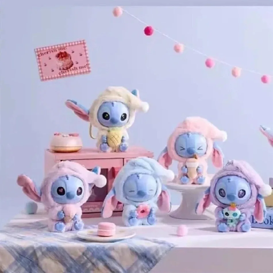 

Stitch ^ Eat Something* Before Sleep Series Blind Box Toys Cute Mysterious Box Anime Figure Collection Room Decoration Gift!