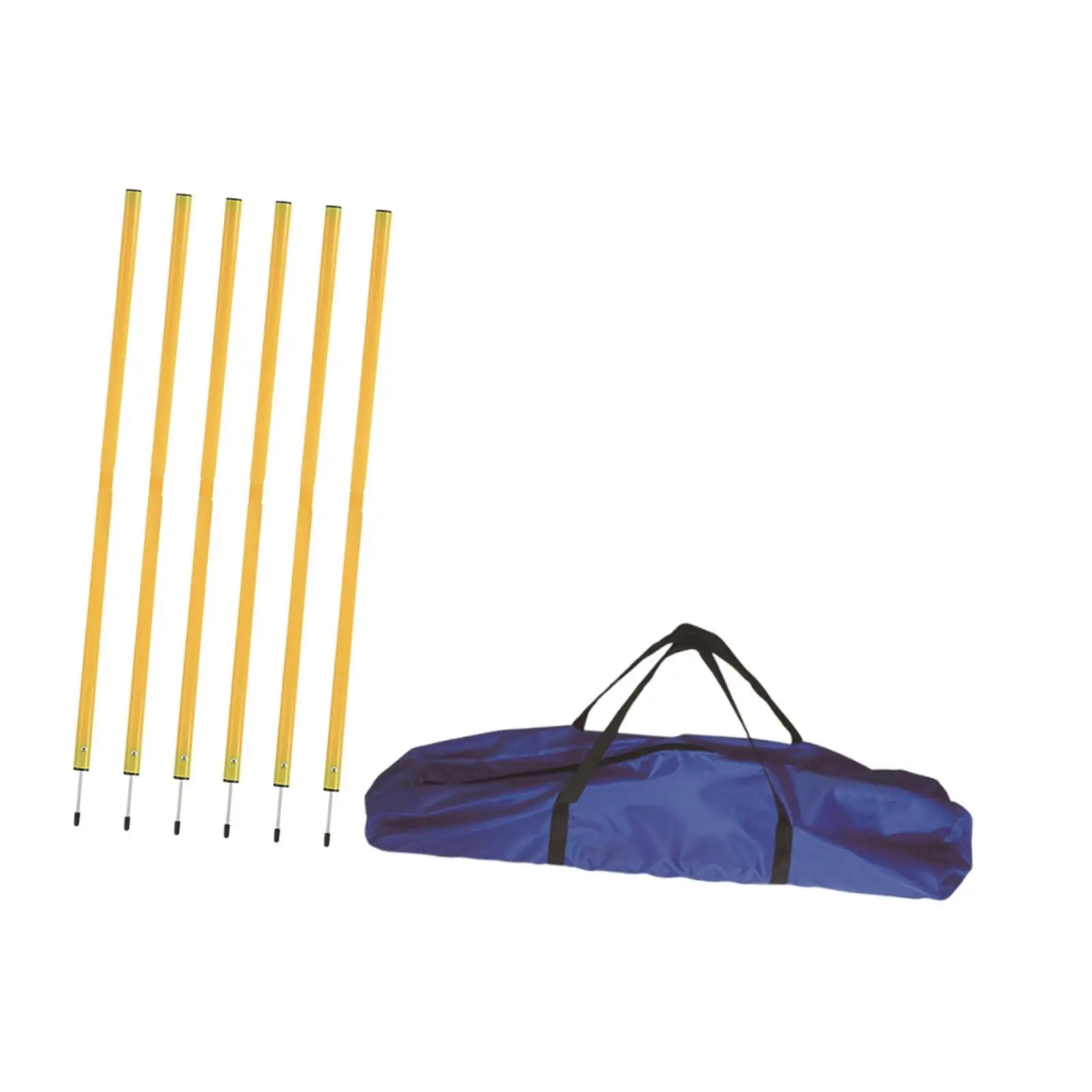 6 Pieces Football Agility Training Poles Football Training Rod Barrier Marking Pole Football Sign Poles for Soccer Competition