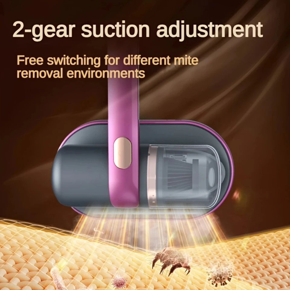 Small Wireless Mite Remover Household Mattress Vacuum Cleaner Ultraviolet Sterilization Machine Charging Portable Strong Suction