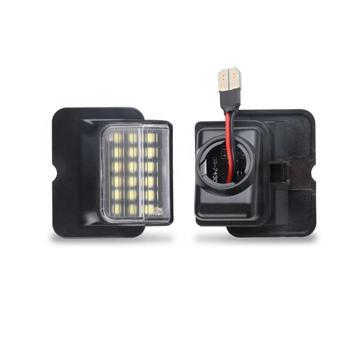 2 قطعة 12 فولت LED رقم لوحة ترخيص ضوء مصابيح لوحة ترخيص السيارة أضواء الملحقات الخارجية لشركة فولكس فاجن بولو MK3 6N هاتشباك 94-99