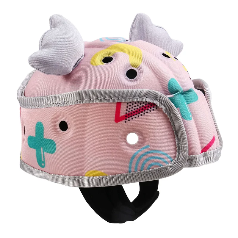 A04F-Verstellbarer Baby-Schutzhelm, 360-Grad-Kopfschutz, weiche Kleinkind-Sicherheitsmütze zum Laufenlernen,