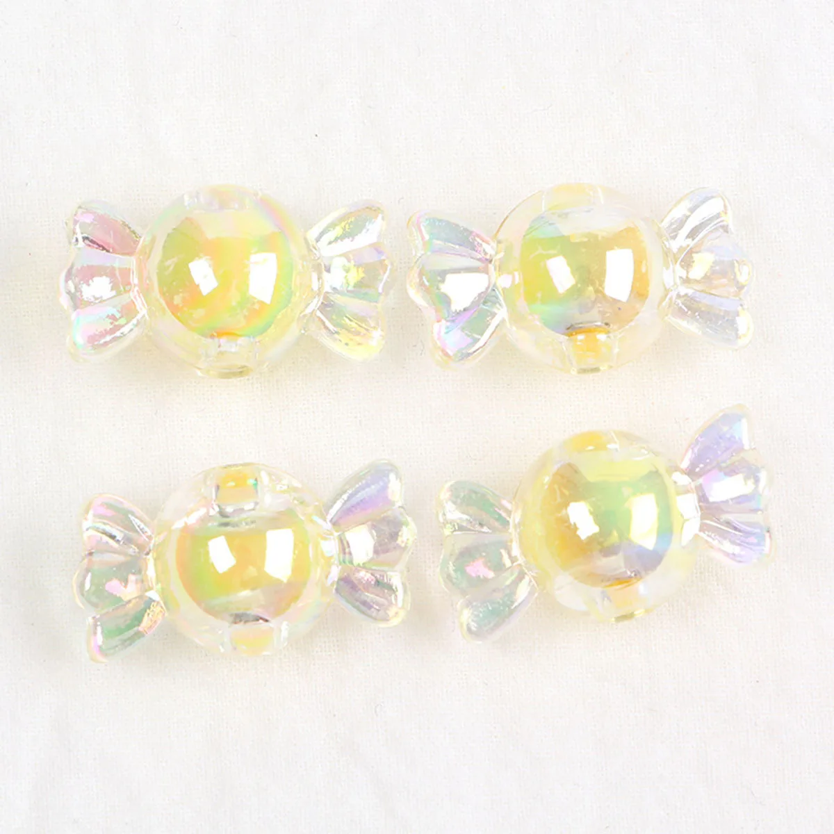 

390 Pcs Acrylic C y Shape Beads Mixed Color Jewelry Making DIY Supplies Necklace Bracelet Craft Decor Accessory Kit