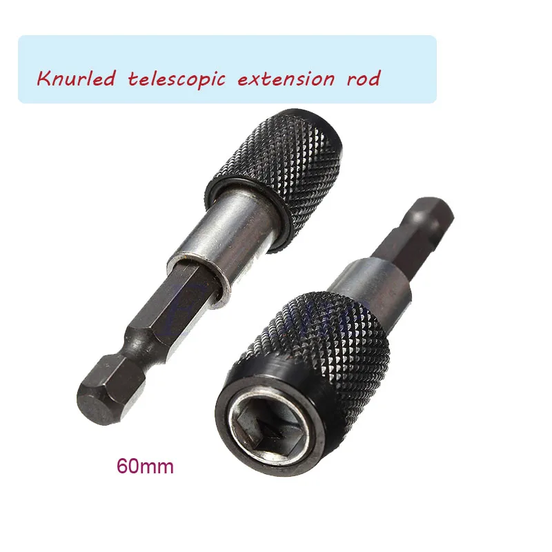 1/4 "60Mm Hex Shank Rilis Cepat Bor Sekrup Magnetik Obeng Bit Holder