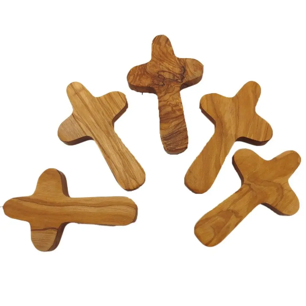 

Size Christ Souvenirs Religious Handshake Prayer Holiday Gifts Handicraft Decoration Wooden Crafts Festival Supplies Crucifix