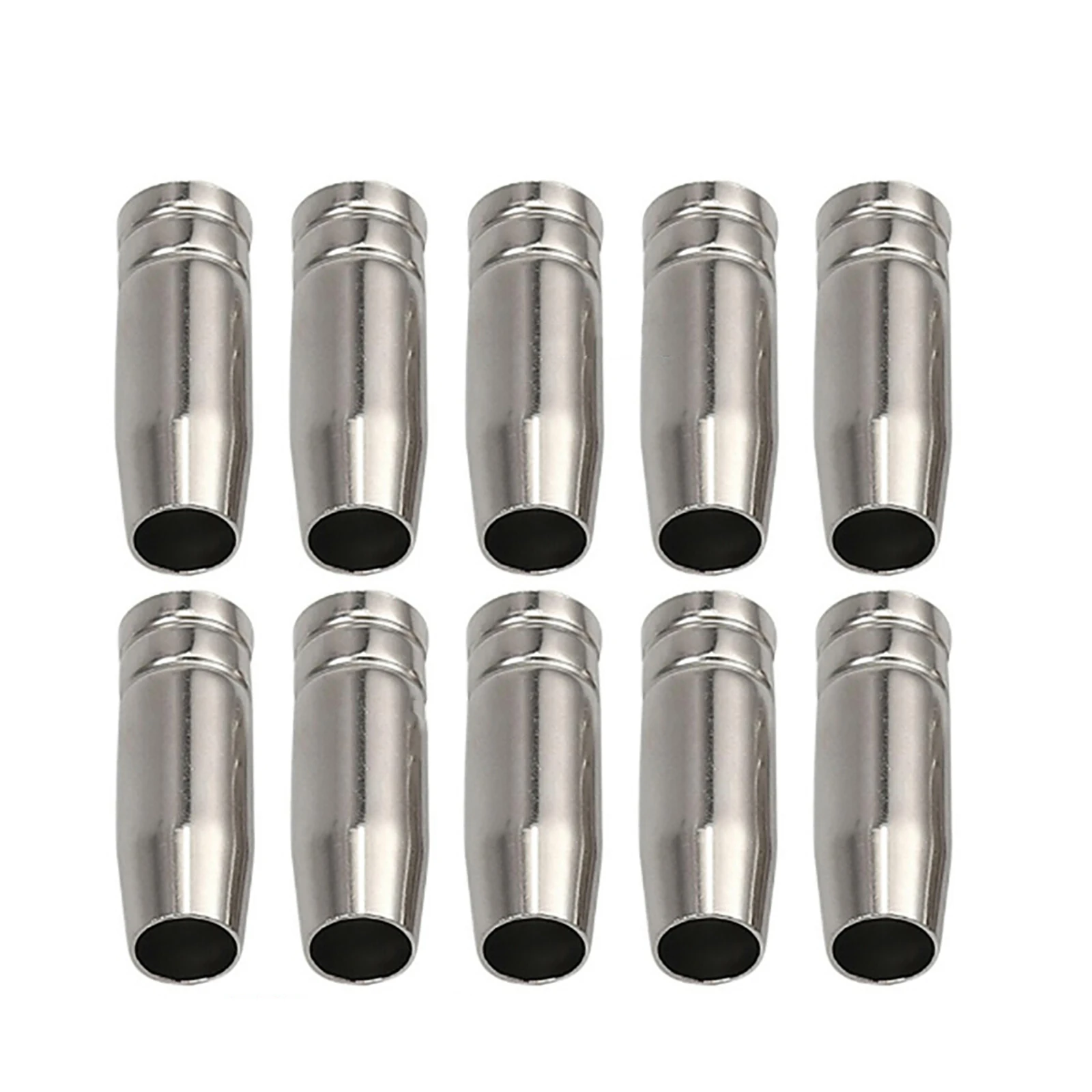 10Pcs/lot 15AK Gas Nozzle Copper Conical Nozzle Shield Cup Tips Gas Nozzles Compatible With For MB 15AK MIG/MAG Welding Torch