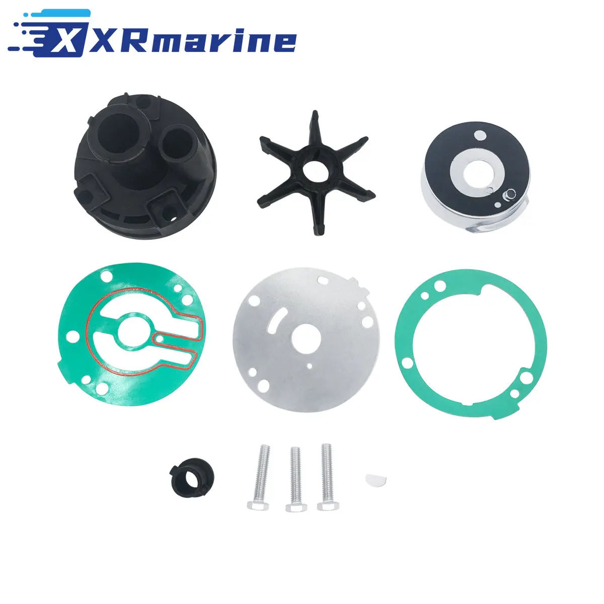 

Water Pump Impeller Repair Assembly Kit for Yamaha 2-Stroke 25 30 HP Outboard Motor 689-W0078