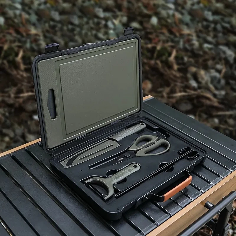 Barbecue Toolbox Kitchenware Portable Set Camping Cutting Board Peeler Picnic Picnic Other Plastic