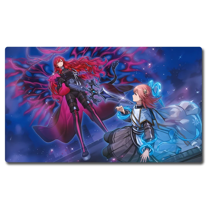 Yugioh Exosisters Bat Mater Play Mat Yu-Gi-Oh! TCG OCG ألعاب بطاقات التداول حصيرة Duel لوحة المطاط بطاقة حصيرة الماوس الوسادة #5