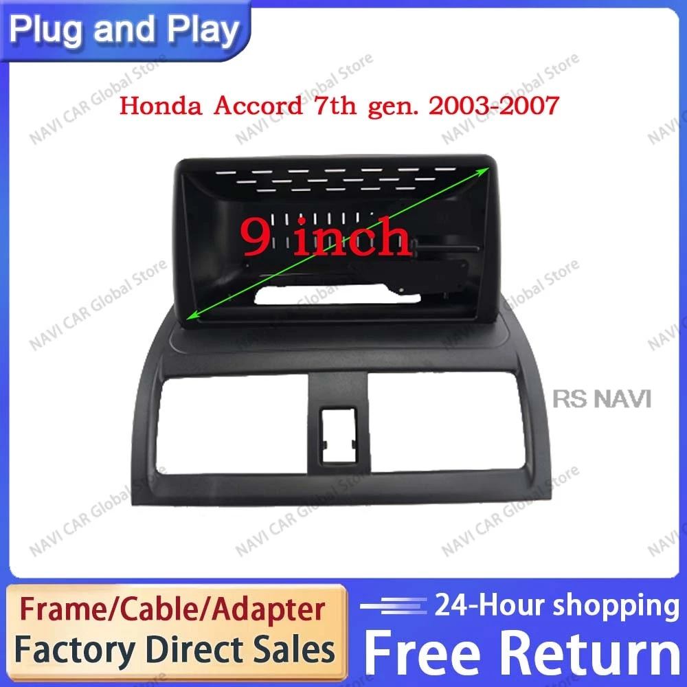 NAVI For Honda Accord 7th 2002 - 2008 Car Radio Fascias Android GPS MP5 Stereo 2Din Head Unit Panel Dash Frame Installation Trim