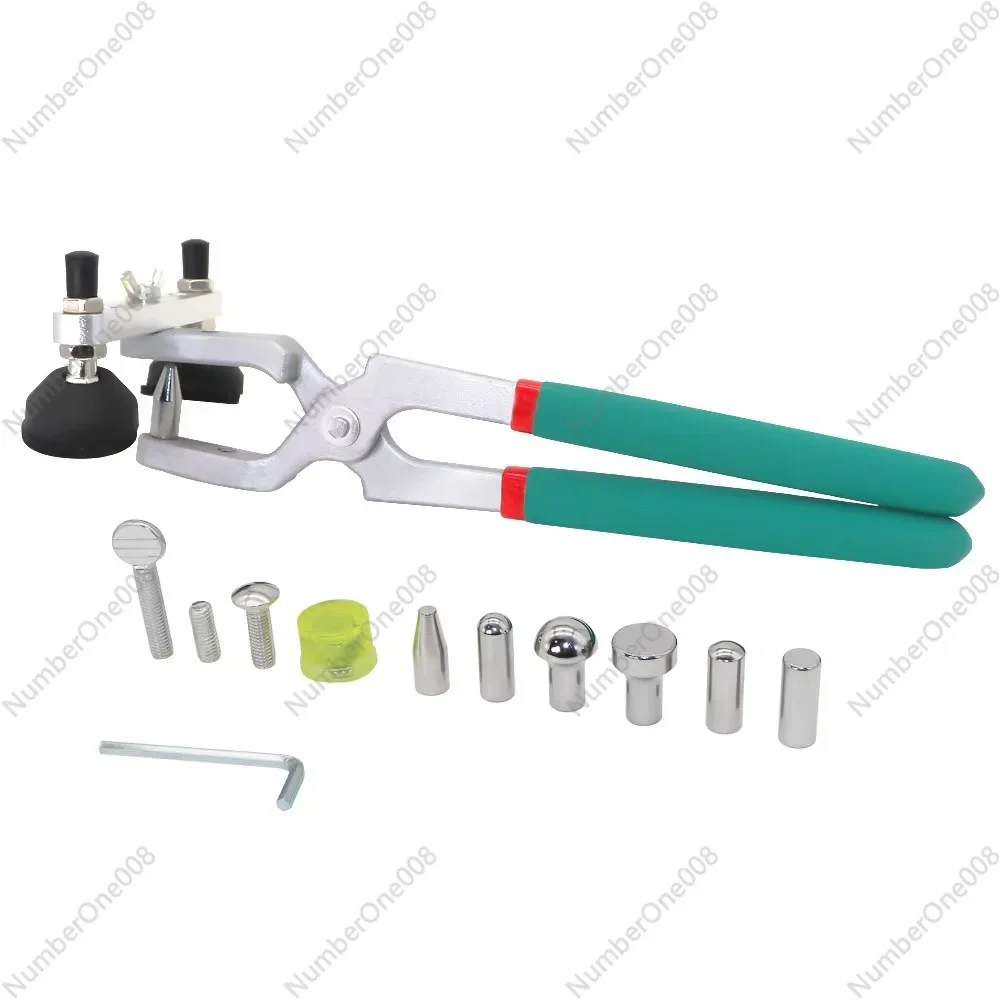 

Professional Car Dent Repair Kit, Paintless Dent Removal Tool with Pry Bar & Clamp for Door Edge, Auto Body Panel Fixing Without