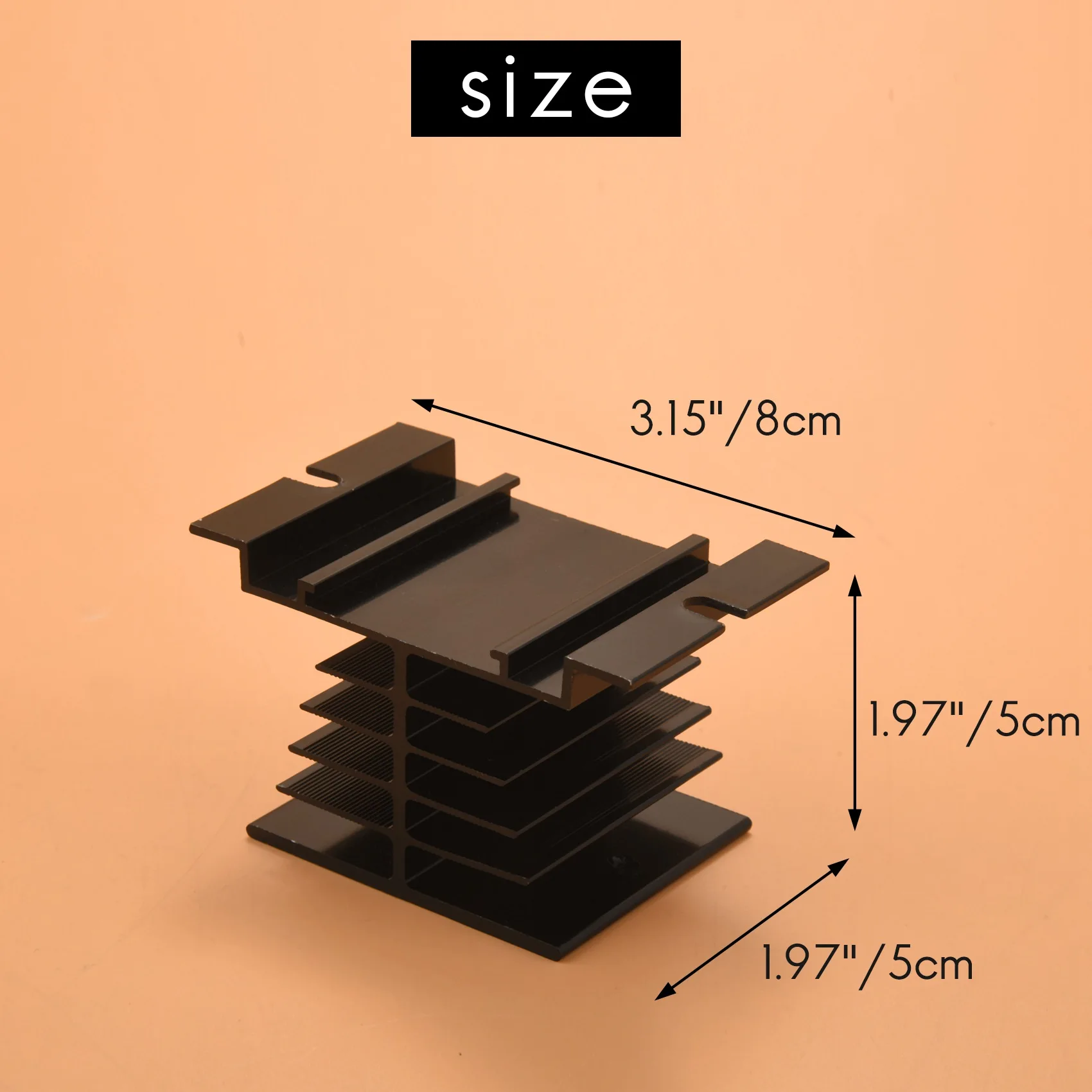 A23F-Solid State Relay Heat Sink,3PCS Aluminum Heatsink PID Temperature Controller Heat Sink For Solid State Relay And SSR Radia