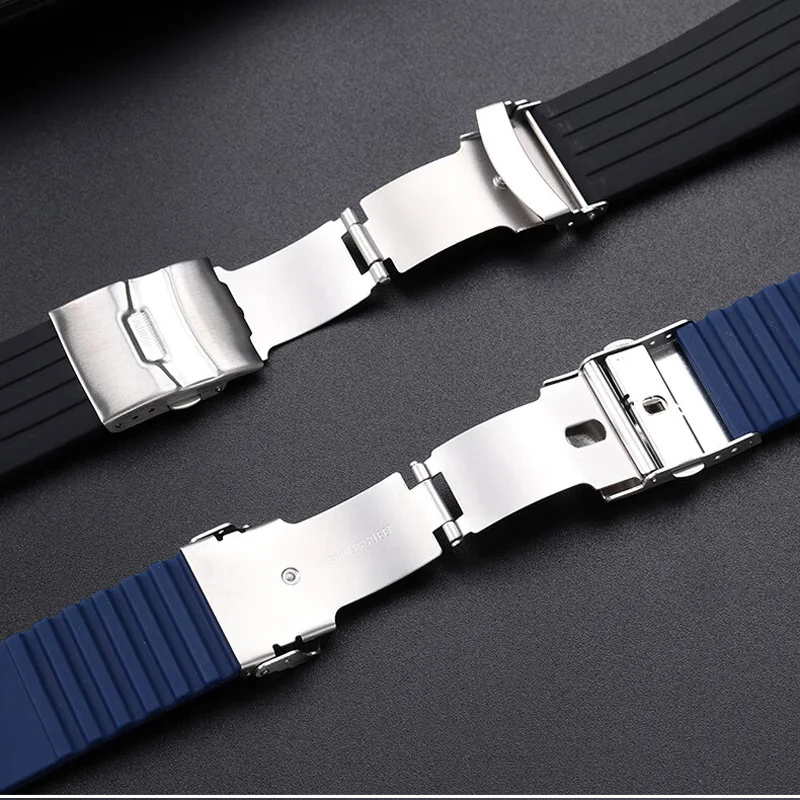 Modified silicone watch strap Adapted to casio EFB-680 ECB-10YD ECB-10 waterproof watch band accessories