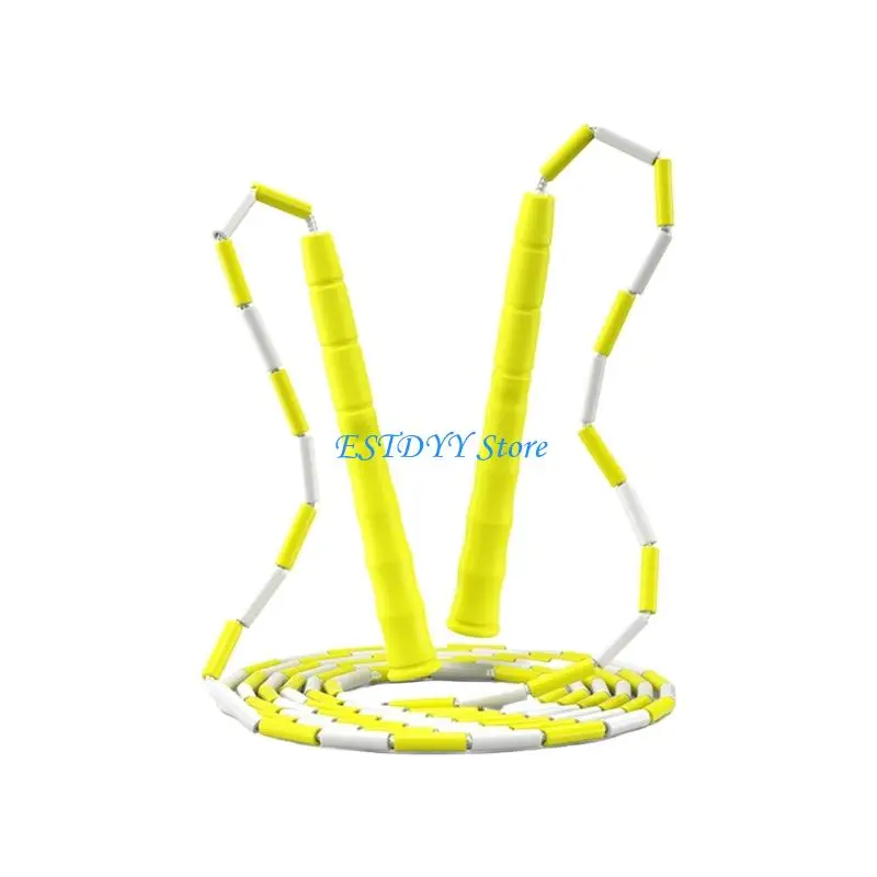 G6DE Regulable Colorful Beads Jump Rope With Nonslip Handle Durability Jump Rope