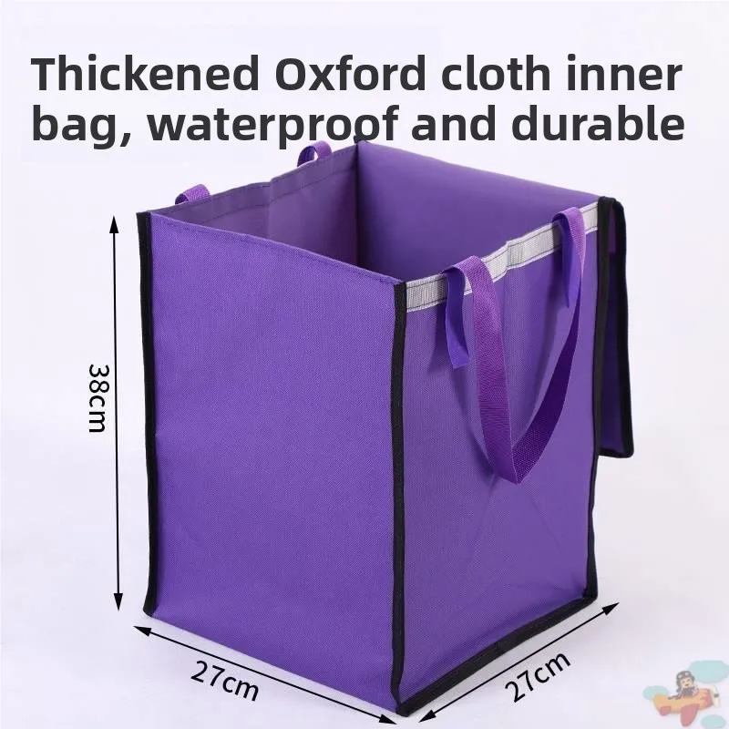 

Portable Shopping Cart Inner Bag Oxford Cloth Hand Push Cart Small Trailer Matching Special Bag for Home Vegetable Shopping