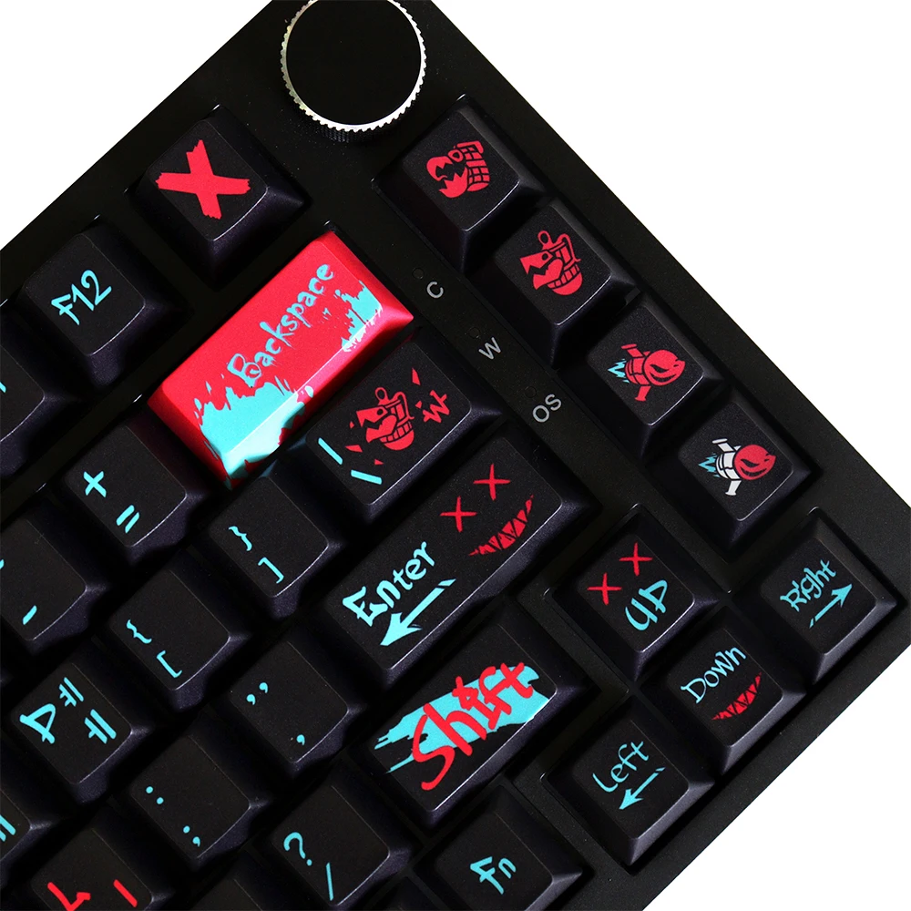 Jinx الكورية الكرز الشخصي PBT 129 مفاتيح خمسة جوانب صبغ الفرعية أغطية المفاتيح للوحة المفاتيح الميكانيكية GH60/GK61/GK64/84/87/96/104/108/980