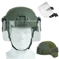 Green with mask