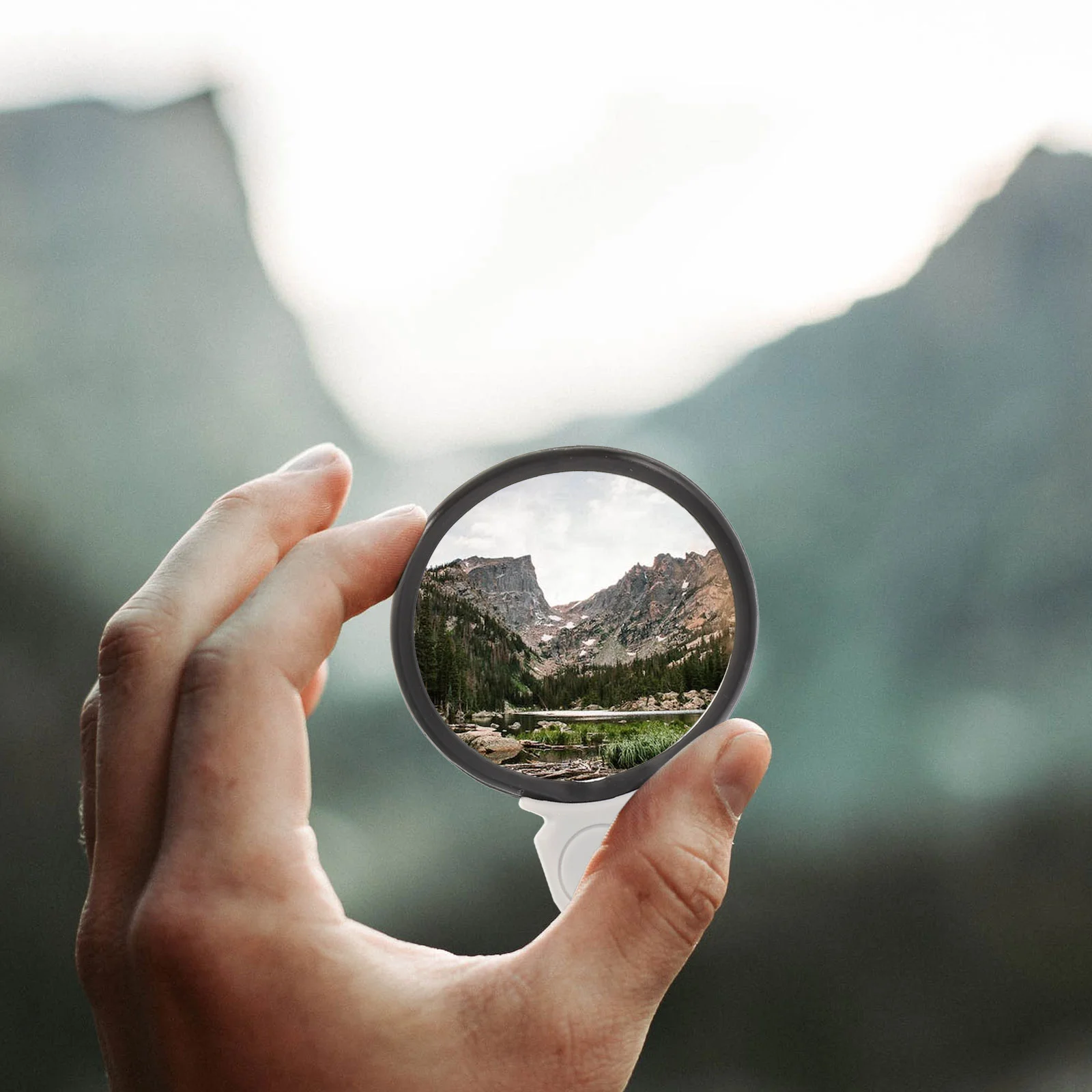 Necklace Magnifier Hanging Loupe Monocle Lens Coin Magnifying Glass Plastic Chain for Jewelry Zooming Increase Vision