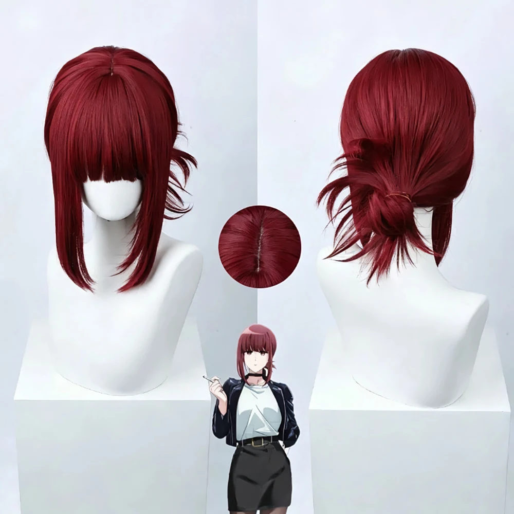 HAIRJOY Synthetische Haare Smoking Behind the Supermarket Tagayama Cosplay Perücke Rot Anime Perücke Hitzebeständig für Halloween-Party