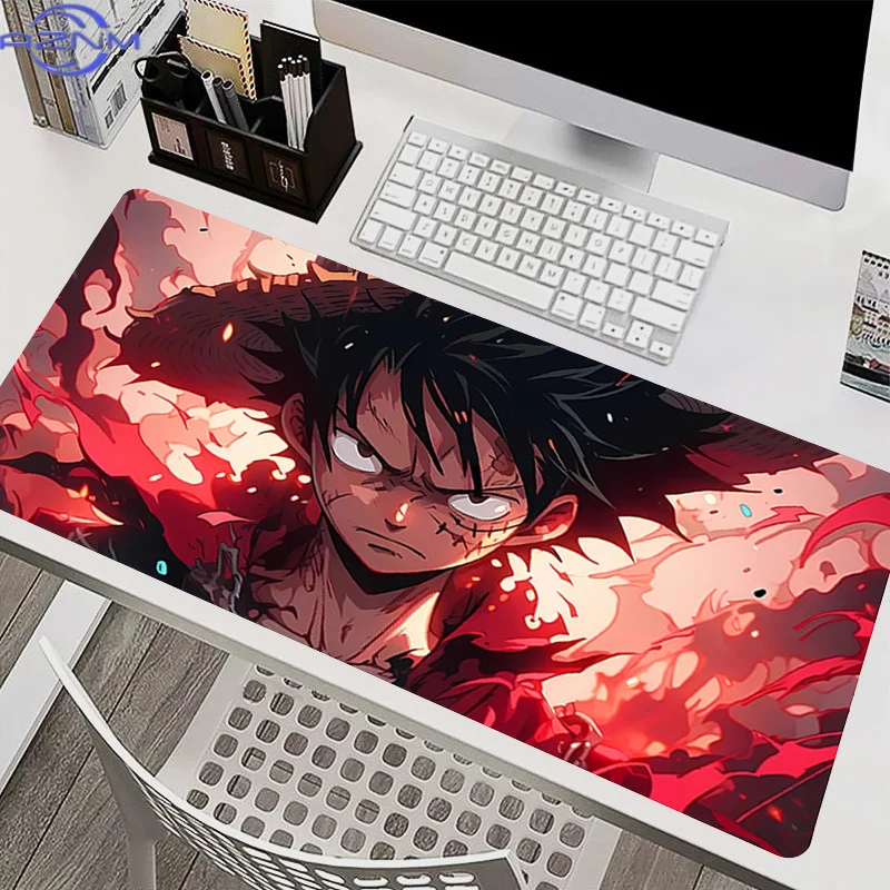 Hot anime Mouse Pad Large Desk Mats Smooth Carpet Gaming Accessories O-one P-piece luffy Extended MousePads Game Laptop Desk Mat