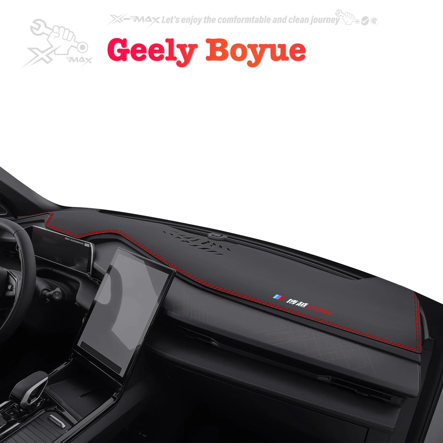 

Left-hand Drive Car Dashboard Mat For Geely Boyue COOL X PRO 2016-2024 Light Blocking Pad Center Console Dash Mat Sunshield