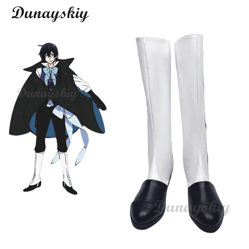 The Case Study of Vanitas Vanitas Anime Cosplay Shoes Boots Vanitas Cosplay Costume Full Set With Earrings Wig Halloween Props