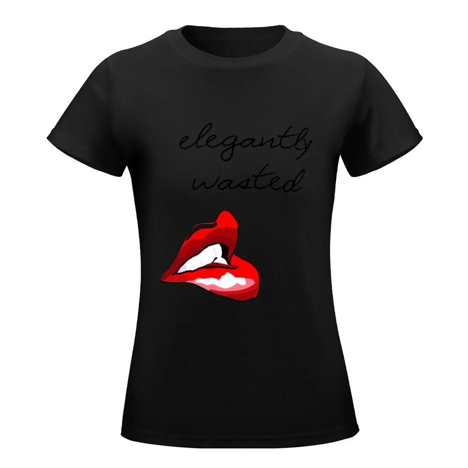 Elegantly Wasted T-Shirt cute tops summer top plus size tops t shirt Women