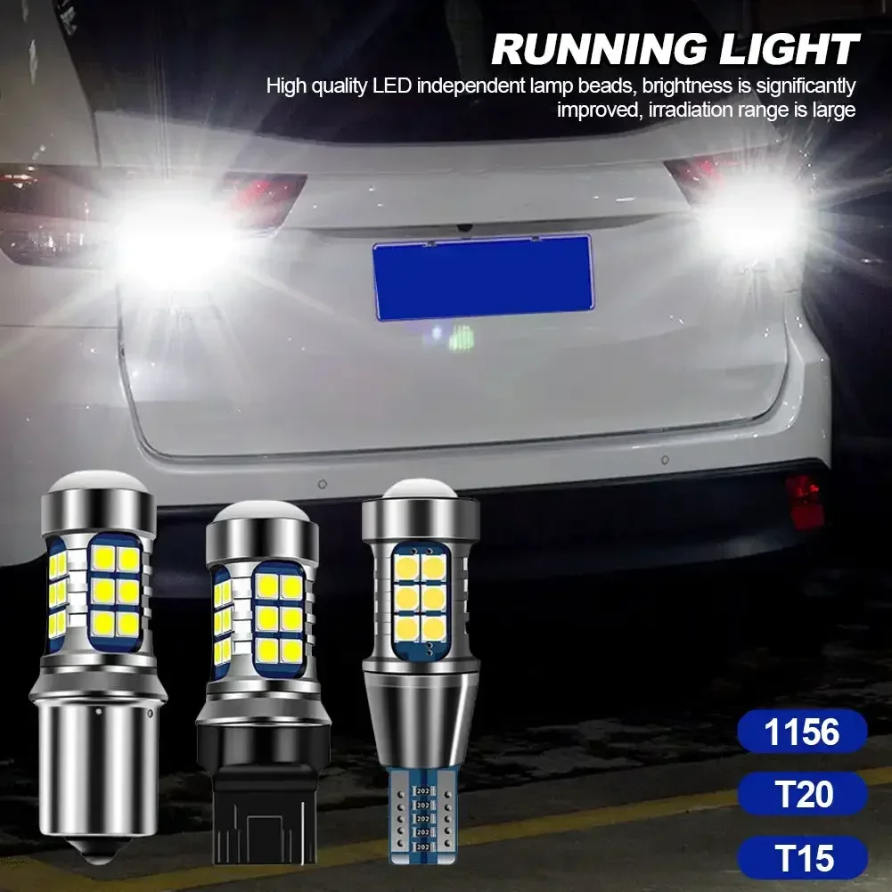 1156  Car Tail Lamp 1157 py21w LED Reversing Lights 3030 27SMD T15 T20 7443 7440 led turn signal lamps stop light 12v