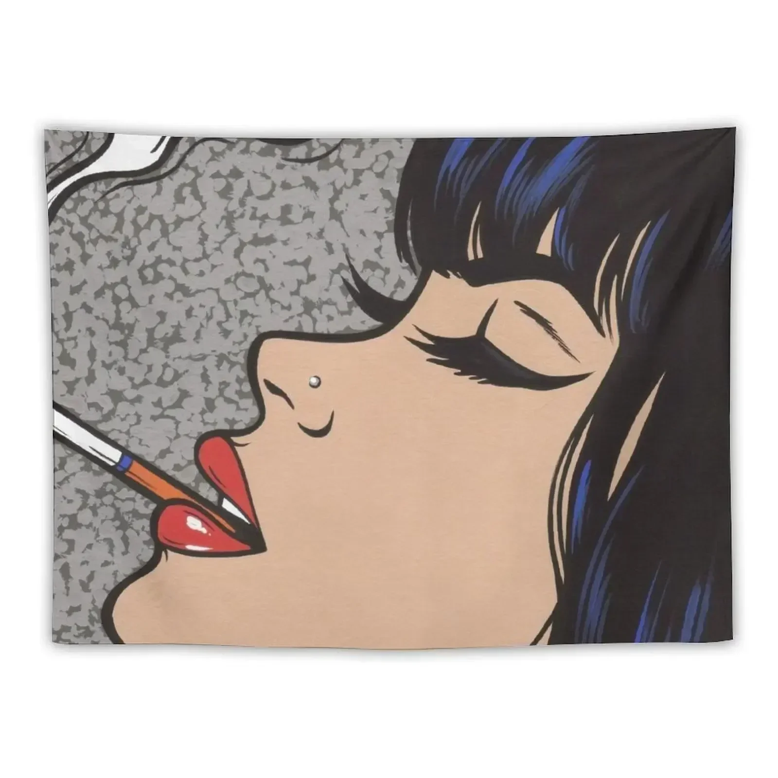 Smoking Comic Pop Art Girl Tapestry Bedrooms Decorations Decorative Wall Room Decoration Aesthetic Bedroom Decor Tapestry