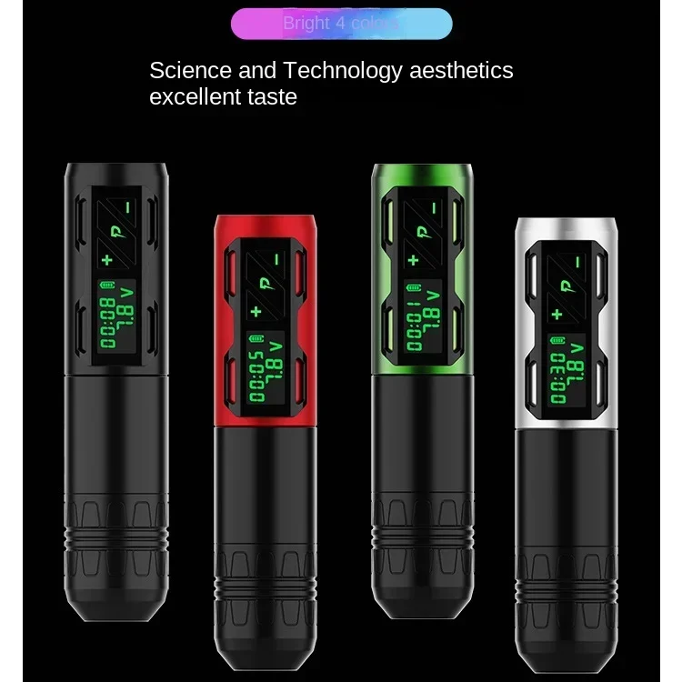 P2s Wireless Battery Pen Charging EZ Tattoo Pen Motor Cutting Line Tattoo All-in-One Machine Tattoo Material