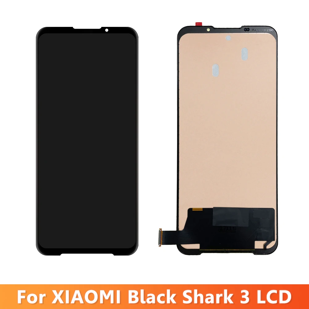 100% Tesed For Xiaomi Black Shark 3 KLE-H0, KLE-A0 LCD Display Touch Screen Digitizer Assembly Replace For Xiaomi BlackShark 3