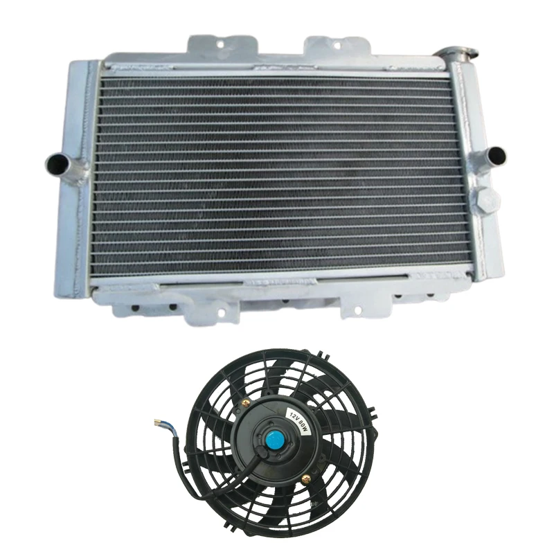 

Aluminum Radiator + Fan FOR Yamaha Rhino 450 2006-2009 2007 2008 / Rhino 660 2004 2005 2006 2007