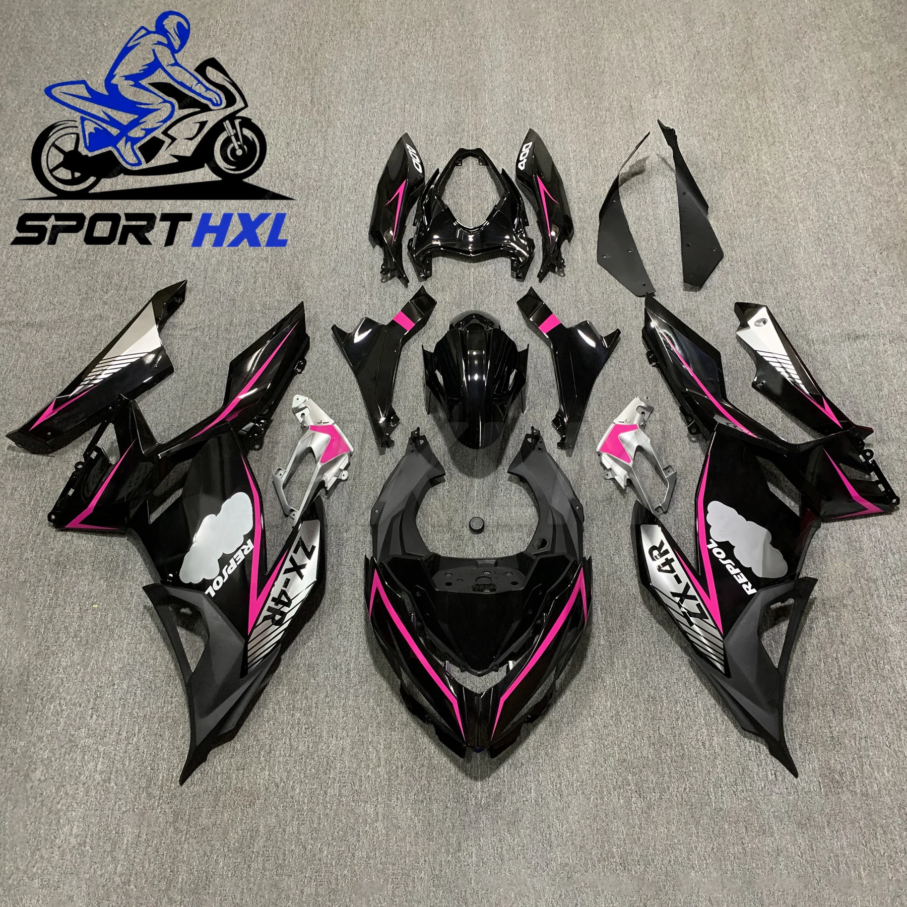 

Литой обтекатель кузова из АБС-пластика для Kawasaki Ninja400 2018-2020 2021-2023, комплект обтекателя мотоцикла, полный комплект обтекателя