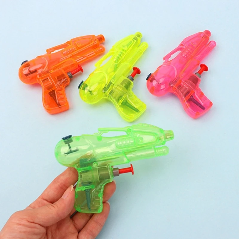 5Pcs Kids Fun Mini Plastic Water Gun Outdoor Sport Toys Handheld Transparent Squirt Garden Pool Beach Water Game Children Toys