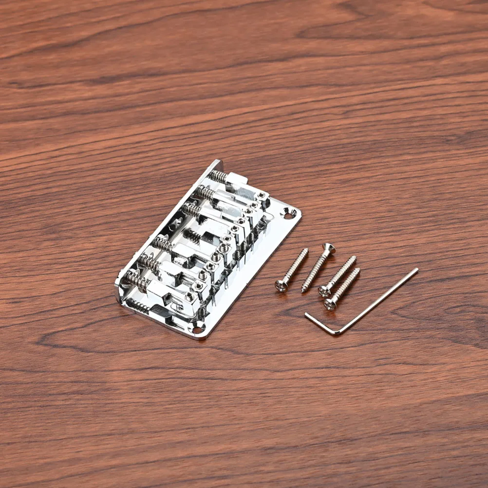 

Metal Guitar Bridge Durable 6 String Saddle Replacement Electric Acoustic Musical Instrument Sound Quality Gifts