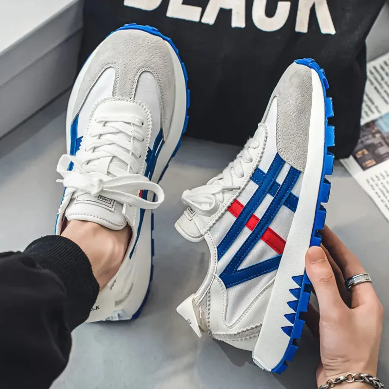 

2025 New Men's Shoes Fashionable Versatile Casual Sports Lightweight Non-slip Breathable Shoes With Thick Soles For Men
