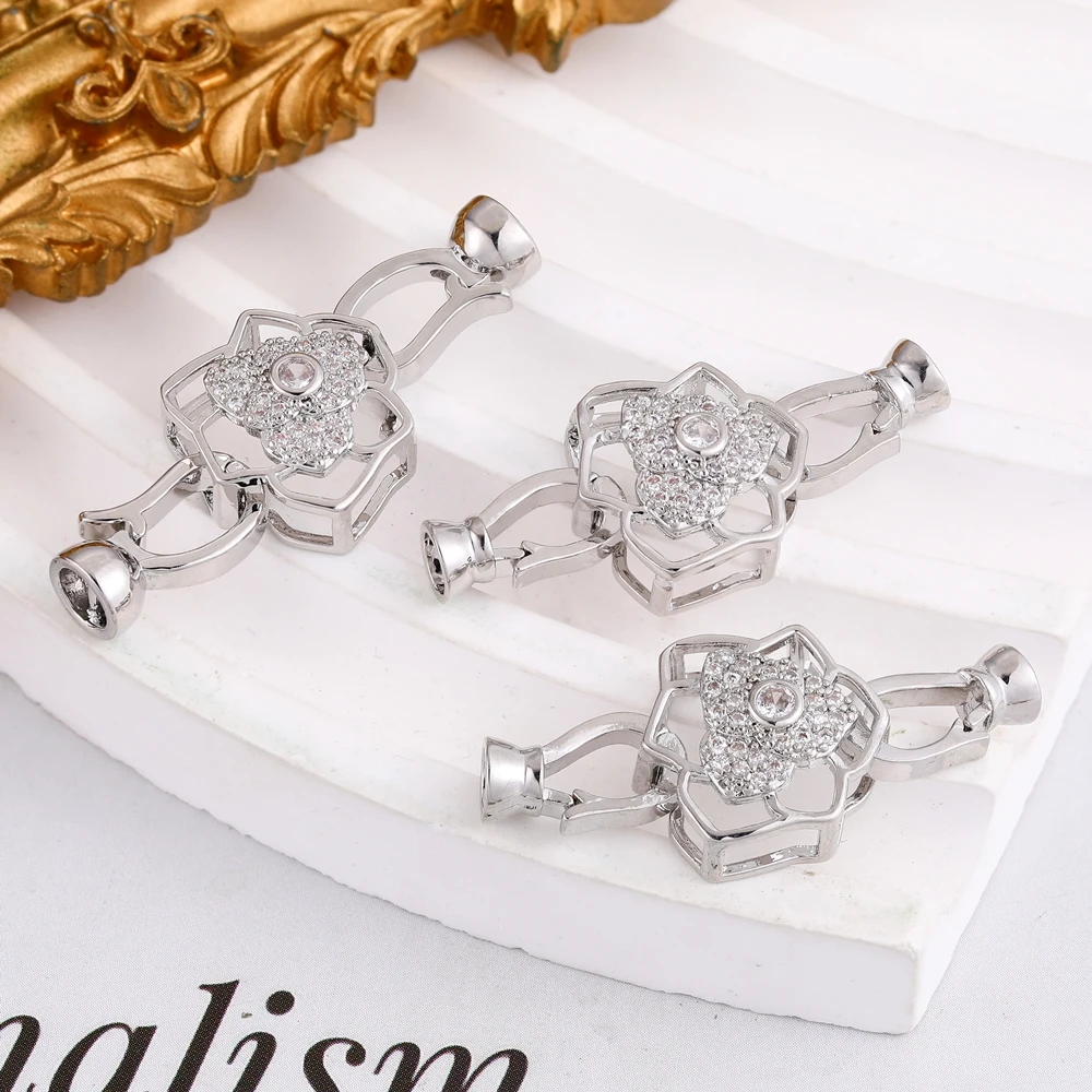 Juya DIY Handarbeiten Perlen Schmuck Machen Zubehör Dekoration Perlen Beschläge Luxus Stecker Verschluss Verschluss Verschlüsse Liefert – Detail 5