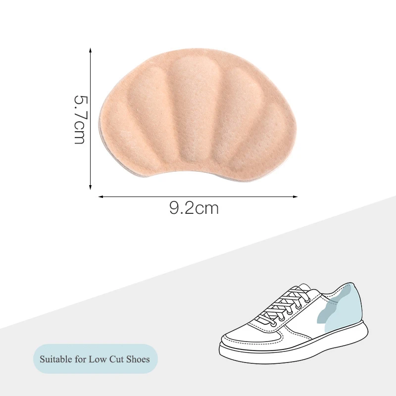 Semelles intérieures légères pour chaussures de sport, coussinets de talon, taille réglable, autocollant arrière, coussin de pied anti-usure, 1 paire, 2 paires