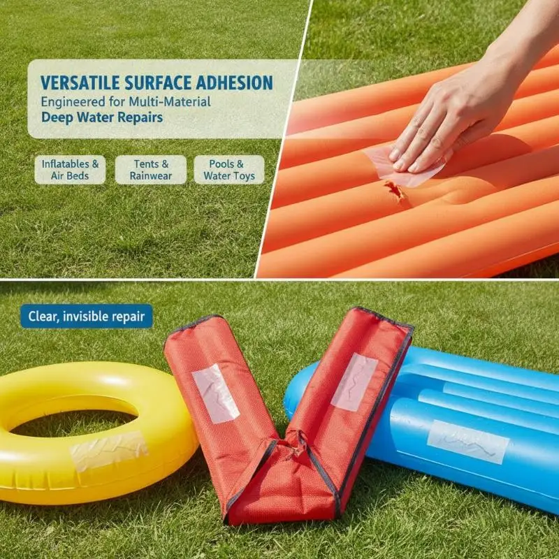 Waterproof Repair Tape Easy to Use Strong Adhesion 1Pcs Leak Proof for Inflatable SUP Boards Camping Gear