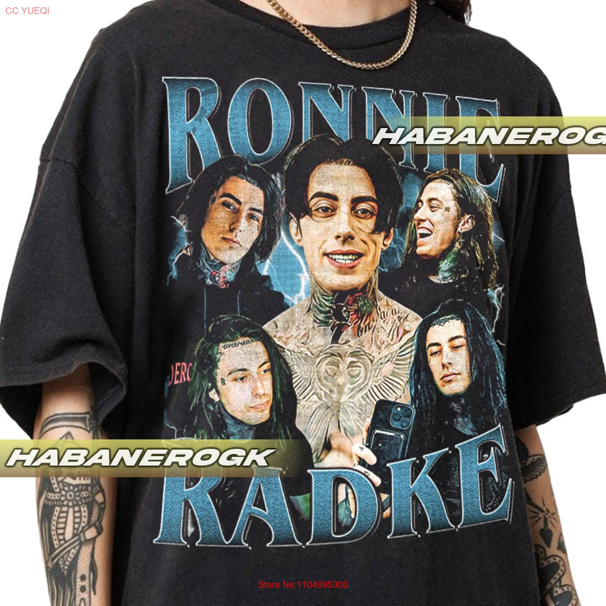 Limitiertes Ronnie Radke Vintage T-Shirt für Frauen und Männer mit langen oder kurzen Ärmeln