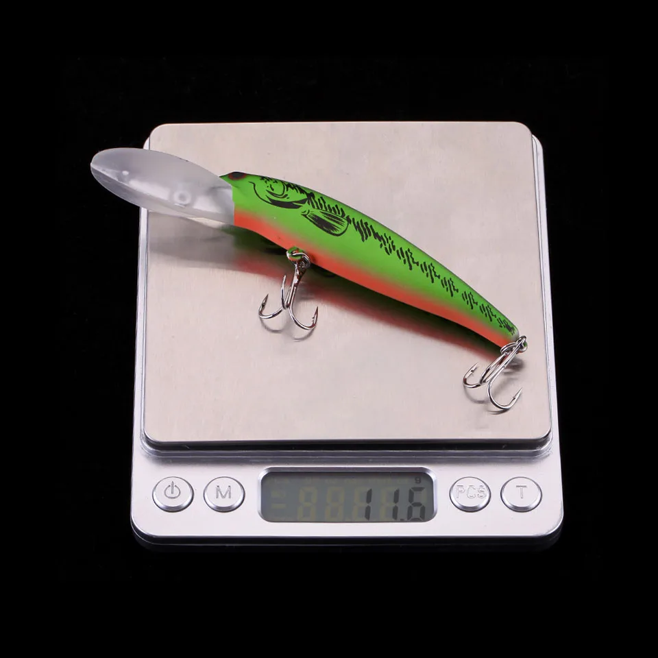 WALK FISH 1PCS Hard Bait 115mm 11.6g Quality Minnow Fishing Lure Crank Wobble Depth 3-4m Best Hooks for Fishing tackle