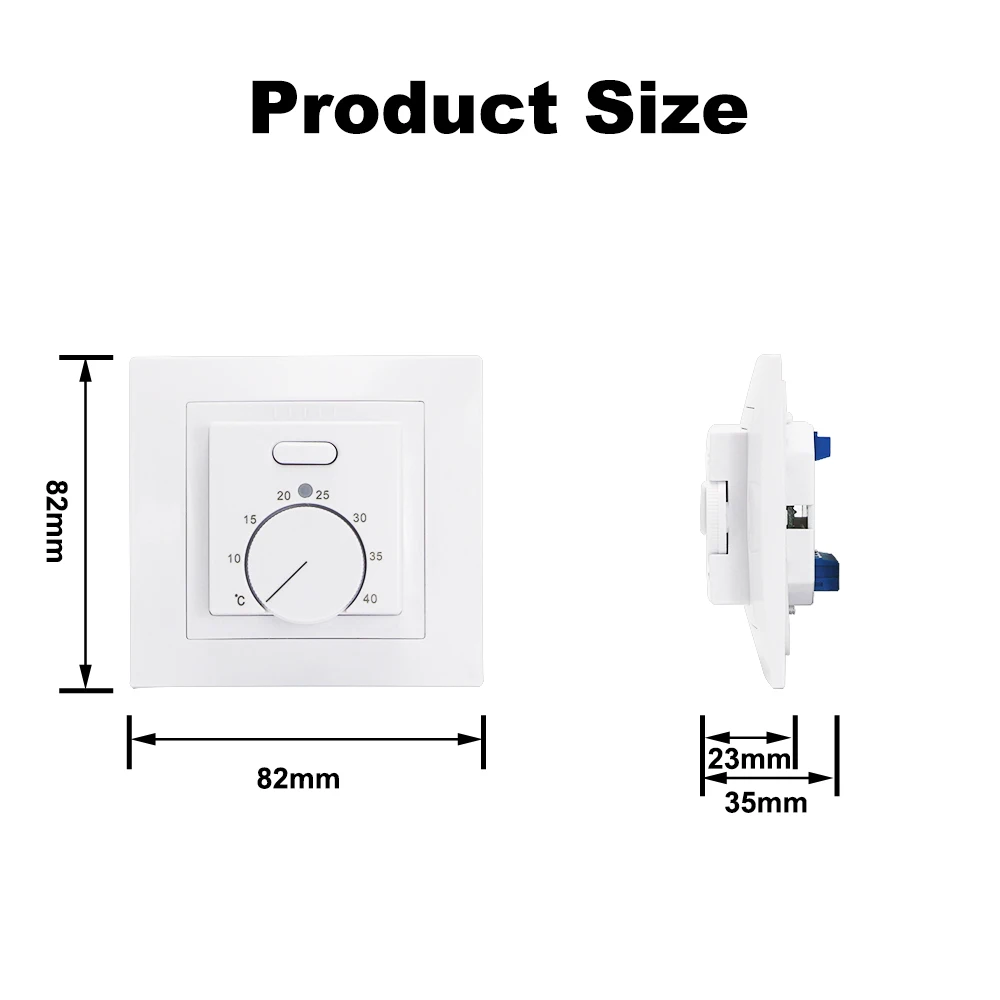 MINCO HEAT Electric MK05 Room Termostat 220V 16A Temperature Controller for Underfloor Heating System