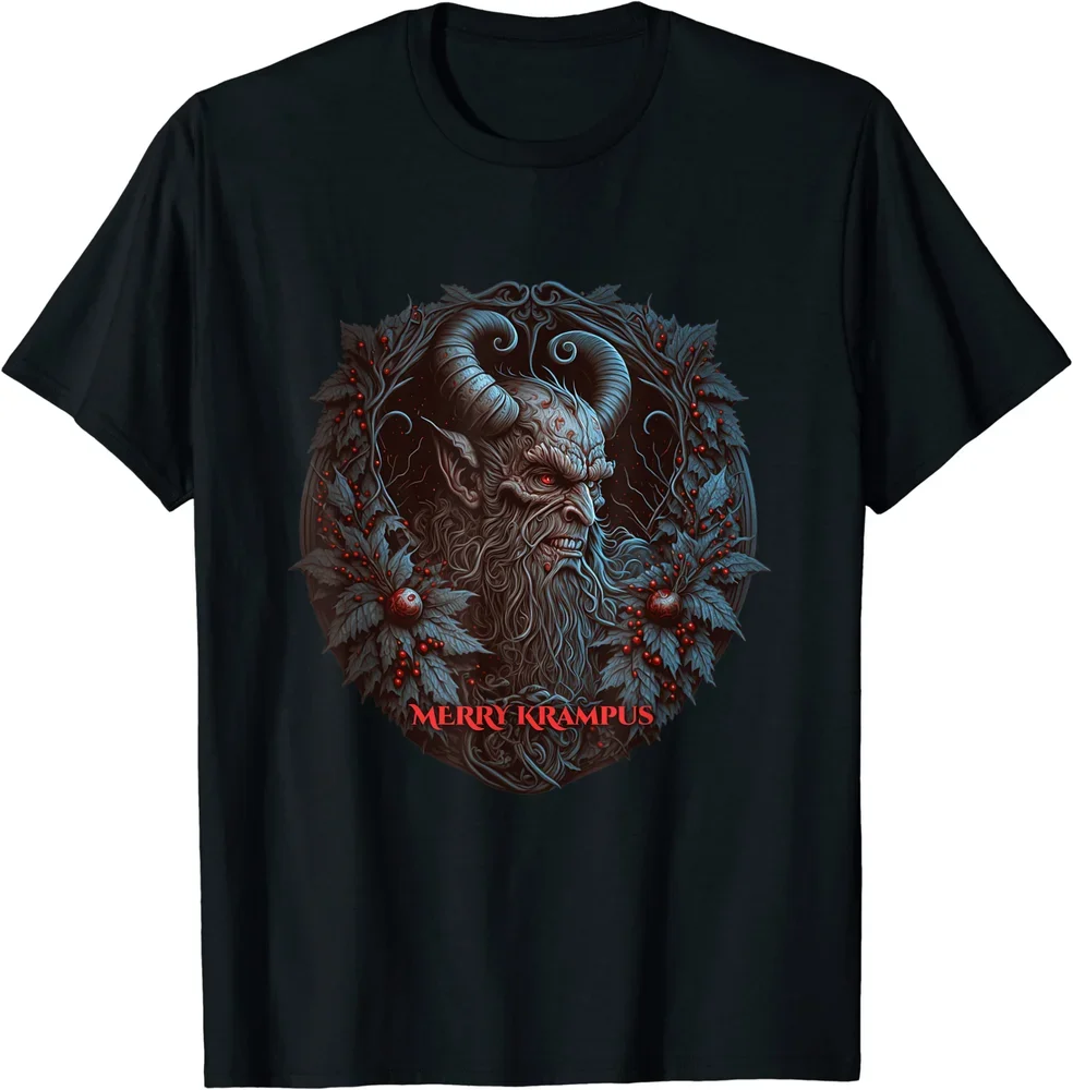 

Merry Christmas From Krampus, Gruss. German Devil T-Shirt 100% Cotton O-Neck Summer Short Sleeve Casual Mens T-shirt Size S-3XL