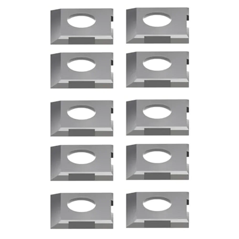 10pcs Carbide Inserts Carbide Tip And Unrounded, Suitable For Straight Profile Turning And Nearly 90° Internal Corner Machining