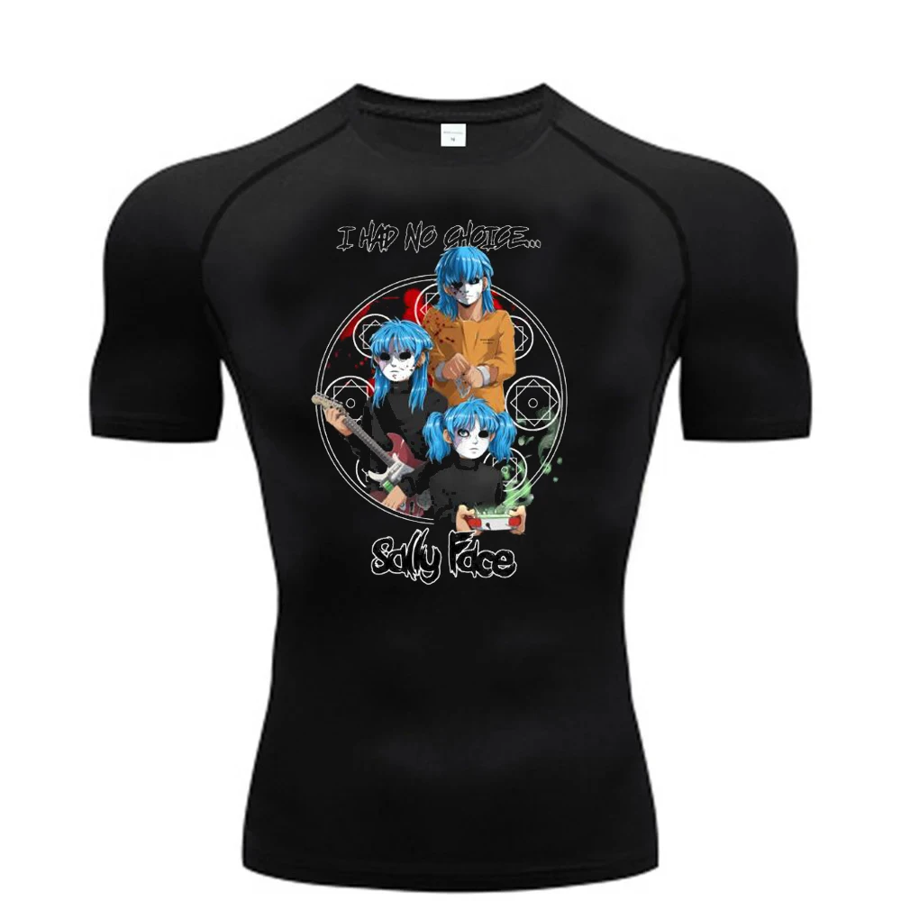 Sally Face t shirt Tracksuit Athletic baddie alternative  jojifuku grunge dollette meme goth gothic japanese Psychedelic