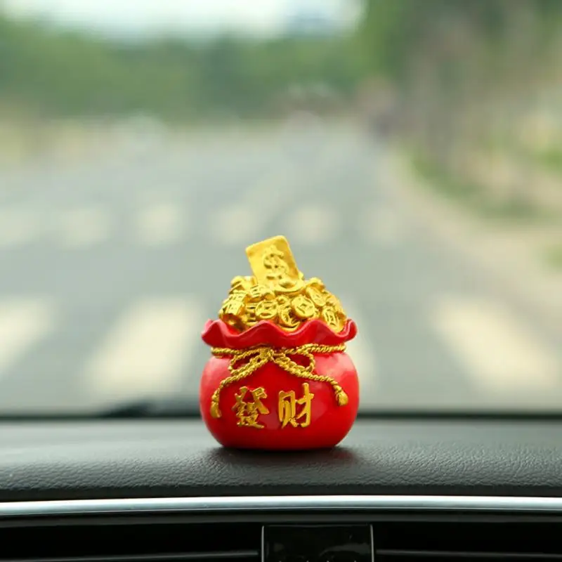 Creative Wealth Money Bag Ornaments Cute And Exquisite Appearance Durable Portable Practical Universal Car Accessories